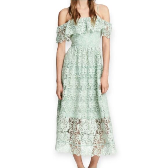 H&M off the shoulder lace dress, size 6 - Picture 2 of 13
